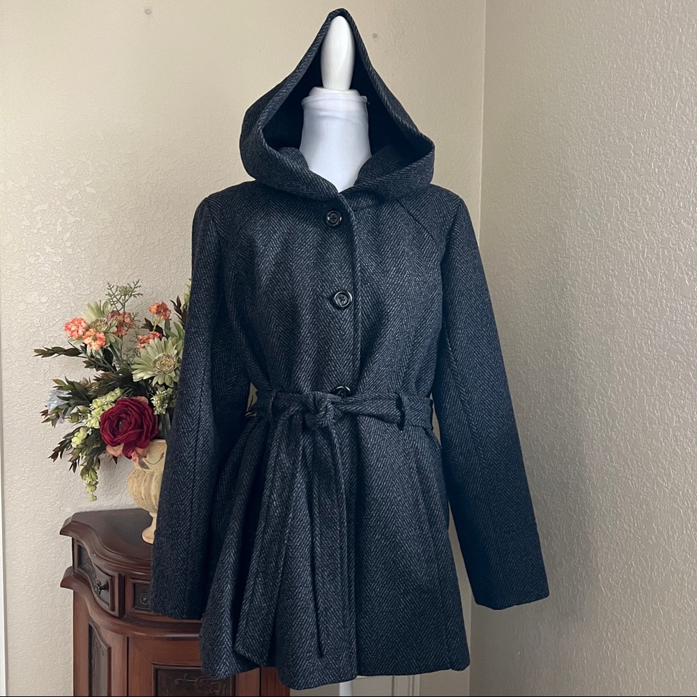 Croft&barrow Warm Hooded Pea Coat - Picture 2 of 12